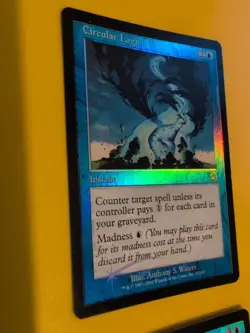 MTG 2 Card. Circular Logic,Deep Analysis Old Vintage shooting star Foil. Torment - Image 4