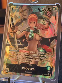 Rebecca Alt Art Card OP04-039 Leader Kingdoms Intrigue One Piece TCG - English - Image 1