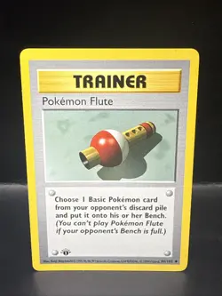 Pokemon Cards Pokemon Flute 86/102 Shadowless Base Set 1ST EDITION WOTC - Image 1