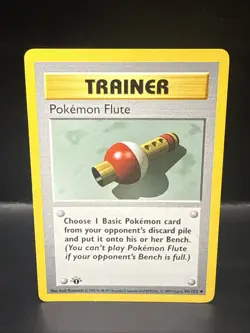 Pokemon Cards Pokemon Flute 86/102 Shadowless Base Set 1ST EDITION WOTC - Image 2