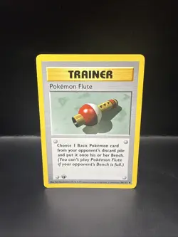 Pokemon Cards Pokemon Flute 86/102 Shadowless Base Set 1ST EDITION WOTC - Image 3