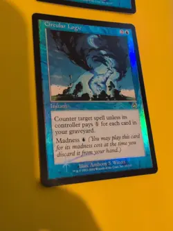 MTG Card x2 Circular Logic & Churning Eddy . Old Vintage Foil. Torment. - Image 2