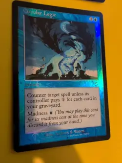 MTG Card x2 Circular Logic & Churning Eddy . Old Vintage Foil. Torment. - Image 3