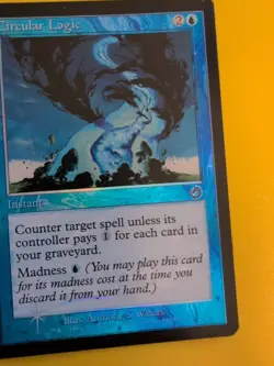 MTG Card x2 Circular Logic & Churning Eddy . Old Vintage Foil. Torment. - Image 4