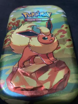 *EMPTY* Pokemon Prismatic Mini Tin - Flareon - NO COIN. NO ART CARD. NO PACKS #2 - Image 1