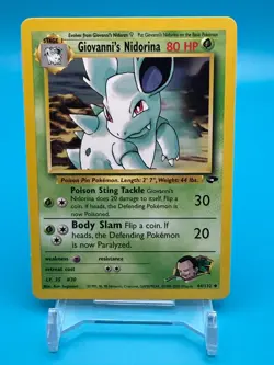 Giovanni's Nidorina Pokemon Card - Gym Challenge Set #44 Vintage Near Mint TCG - Image 1