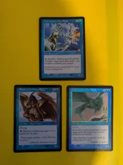 MTG 3 Card. Hydromorph Guardian, Gull & Balshan Collaborator Foil. Torment. - Image 1