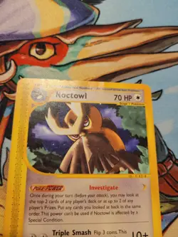 2003 Pokemon TCG Card - Skyridge #40/144 Noctowl - Light Play LP - Image 3