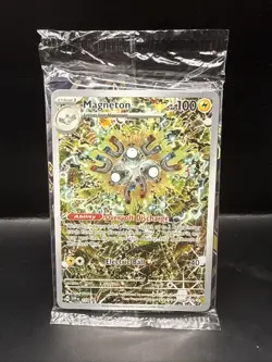 Pokemon TCG Magneton 159 Black Star Promo Card Surging Sparks Sealed - Image 1