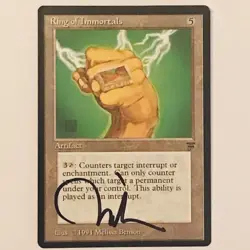 MTG ARTIST PROOF - LEGENDS RING OF IMMORTALS AP CARD - MELISSA BENSON SIGNED - Image 1