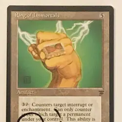 MTG ARTIST PROOF - LEGENDS RING OF IMMORTALS AP CARD - MELISSA BENSON SIGNED - Image 2