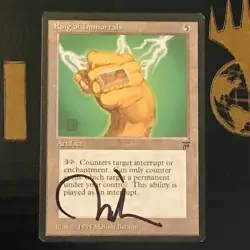 MTG ARTIST PROOF - LEGENDS RING OF IMMORTALS AP CARD - MELISSA BENSON SIGNED - Image 4