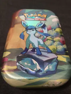 *EMPTY* Pokemon Prismatic Mini Tin - Glaceon - NO COIN. NO ART CARD. NO PACKS! - Image 1