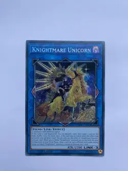 RA01-EN043 Knightmare Unicorn Alt Art :: Secret Rare 1st Edition YuGiOh Card - Image 1