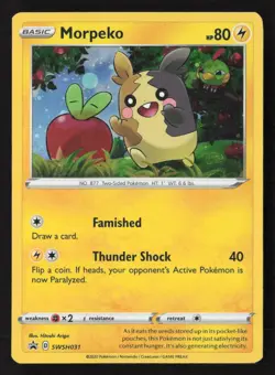 Morpeko Promo SWSH: Sword & Shield Promo Cards SWSH031 NM - Image 1