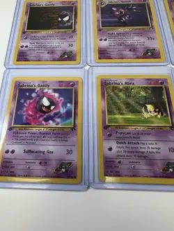Pokemon WOTC 1st Edition Gym Challenge Sabrina Gym Leader Card Lot Of 12 LP - Image 2