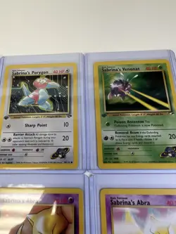 Pokemon WOTC 1st Edition Gym Challenge Sabrina Gym Leader Card Lot Of 12 LP - Image 4