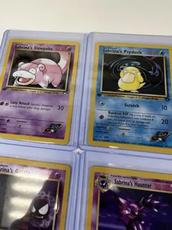 Pokemon WOTC 1st Edition Gym Challenge Sabrina Gym Leader Card Lot Of 12 LP - Image 5