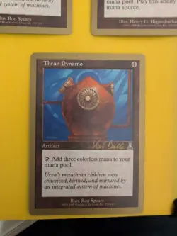 Thran Dynamo x4 & Worn World PowerstoneChampionship Gold Border: Tokyo MTG Card - Image 2