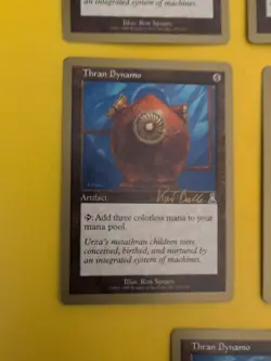 Thran Dynamo x4 & Worn World PowerstoneChampionship Gold Border: Tokyo MTG Card - Image 3