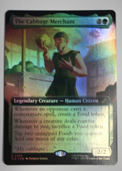 MTG avatar The Cabbage Merchant #203 Foil Extended Art Foil - Image 1