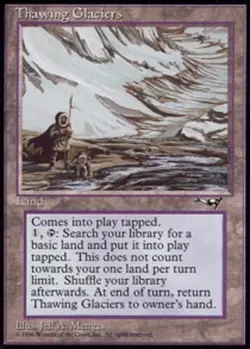 1x Thawing Glaciers Moderate Play MTG Magic - Kid Icarus - - Image 1