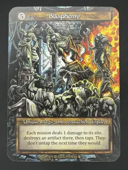 Sorcery: Contested Realm Blasphemy Unique Regular NM (GT) - Image 1