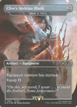 MTG Clive's Invictus Blade (1864) *Rainbow Foil* Secret Lair Final Fantasy MT/NM - Image 1