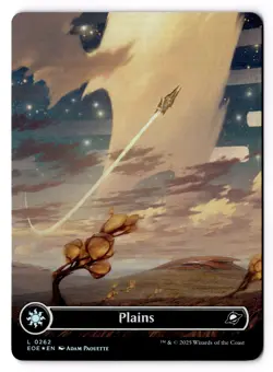 Plains (0262) (Borderless) 262 Edge of Eternities Foil NM - Image 1