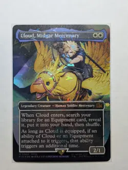 Cloud, Midgar Mercenary 564 (Borderless) (Chocobo Track Foil) Final Fantasy - Image 1