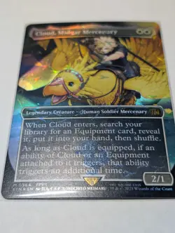 Cloud, Midgar Mercenary 564 (Borderless) (Chocobo Track Foil) Final Fantasy - Image 2