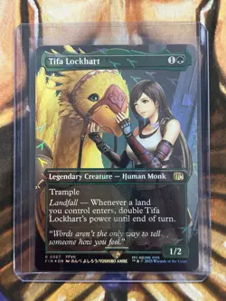 Tifa Lockhart #567 (Borderless) Chocobo Track Foil MTG Final Fantasy Promo - NM - Image 3