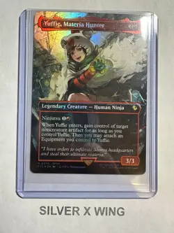 Yuffie, Materia Hunter Borderless Chocobo Track Foil x1, MTG, FIC, NM - Image 1