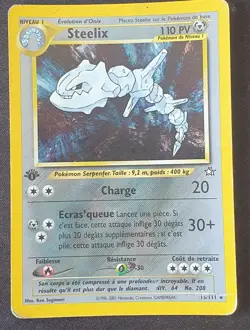 Carte Pokemon - Steelix 15/111 - Holo - FR - Neo Genesis Edition 1 (ED1) - Image 1