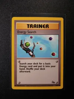 Pokemon Fossil Energy Search Common Trainer Card 59/62 LP - Image 1