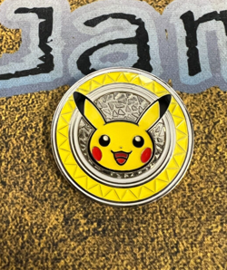 Pokemon 2017 XY Premium Trainer's Collection Metal Pikachu Coin ONLY!! - Image 1