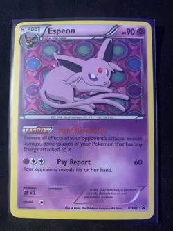 2013 Pokemon TCG Espeon Black & White PROMO, Holographic Rare, BW92 - Image 1