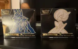 Pokemon Mega Evolutions Lucario AND Gardevoir POKEMON CENTER edition ETBS!! - Image 1