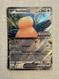 Snorlax ex 076/131 Prismatic Evolutions Stamp Special Collection Promo Pokemon - Image 1