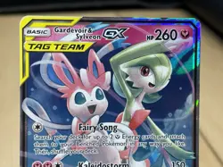 2019 Pokemon Gardevoir & Sylveon Gx Tag Team 130/214 Unbroken Bonds Holo NM - Image 2