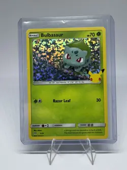Pokemon TCG Bulbasaur 1/25 Holo McDonald’s Promo 25th Anniversary 2021 NM - Image 2