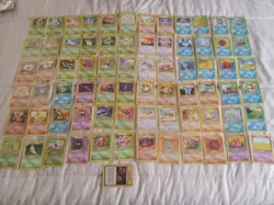 vtg Pokemon lot of 72 Base 1 & 2 Fossil Jungle Common & Uncommon pairs mint/NM - Image 1