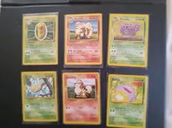 vtg Pokemon lot of 72 Base 1 & 2 Fossil Jungle Common & Uncommon pairs mint/NM - Image 2