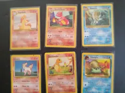 vtg Pokemon lot of 72 Base 1 & 2 Fossil Jungle Common & Uncommon pairs mint/NM - Image 4