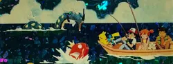 PIKACHU ASH MISTY BROCK FISHING Pokemon Pocket Monsters Vending Prism Sticker - Image 3