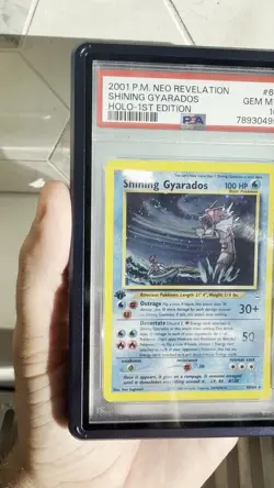 2001 Pokemon Neo Revelation 1st Edition Shining Gyarados #65 PSA 10 Grail Swirl - Image 2