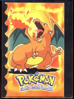 Charizard #06 Die Cut Topps The Movie 6 of 12 Ex/NM Black Logo Pokemon - Image 3