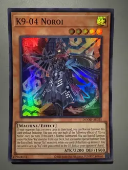 YUGIOH K9-04 NOROI (EFFECT) ASIA ENGLISH EDITION DOOD-AE025 SUPER RARE - Image 1