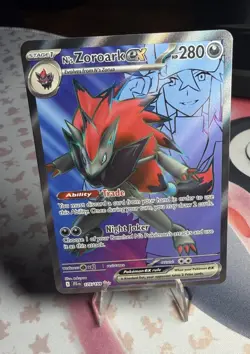 Pokemon TCG N's Zoroark EX Holo Ultra Rare Card 175/159 Sv09: Journey Together - Image 1