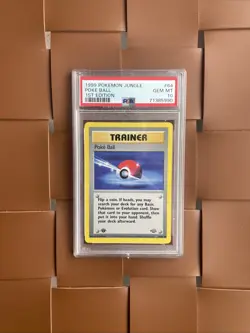 Pokemon TCG Jungle 1999 Poke Ball 1st Edition Card 64/64 PSA 10 - Image 4